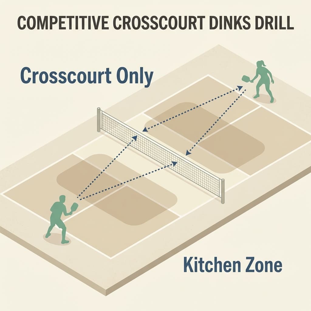Competitive Crosscourt Dinks